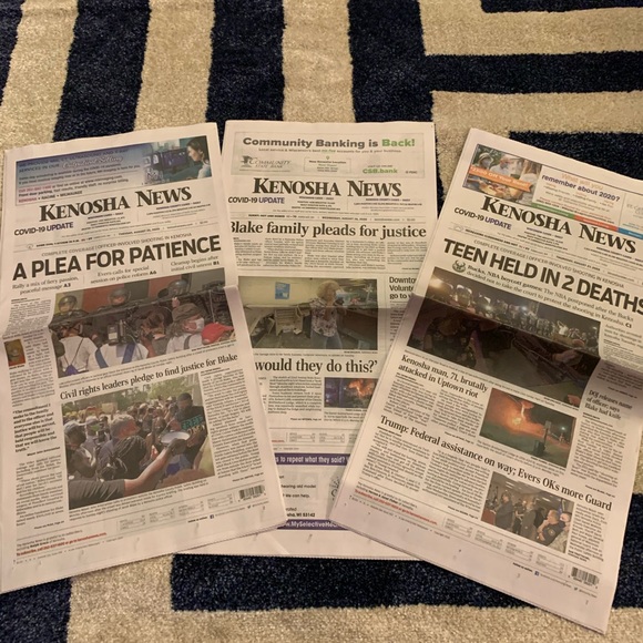 Jacob Taylor Kenosha Wisconsin Newspapers BLM - Picture 2 of 7